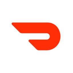The logo for DoorDash